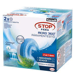 Páramentesítő tabletta CERESIT STOP PÁRA 2x450 g frissítő vízesés