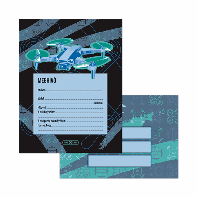 Partimeghívó ARS UNA 10 ív+10 db boríték Drone Pro