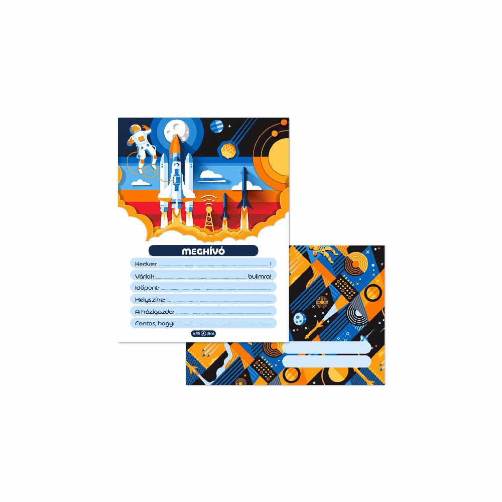 Partimeghívó ARS UNA 10 ív+10 db boríték Gravity