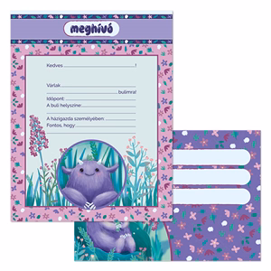 Partimeghívó ARS UNA 10 ív+10 db boríték Mon Mignon