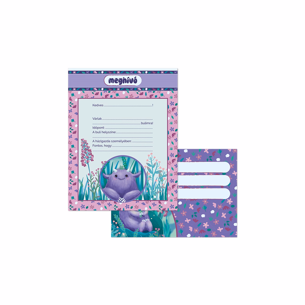 Partimeghívó ARS UNA 10 ív+10 db boríték Mon Mignon