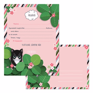 Partimeghívó ARS UNA 10 ív+10 db boríték Think Pink