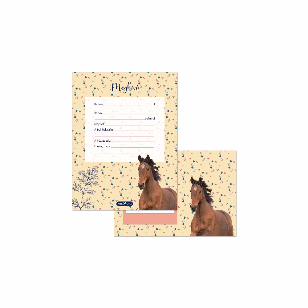 Partimeghívó ARS UNA 10 ív+10 db boríték Wild And Free