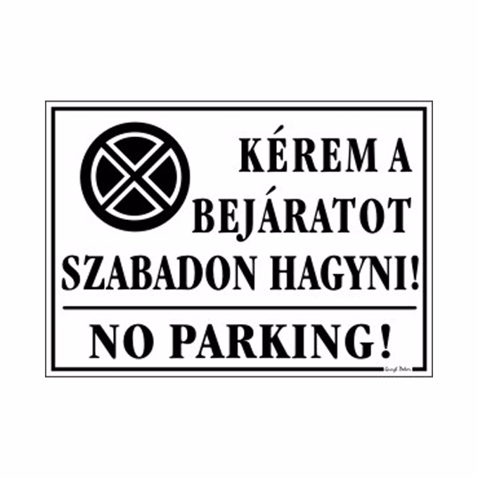 Piktogram Kérem a bejáratot szabadon hagyni fehér
