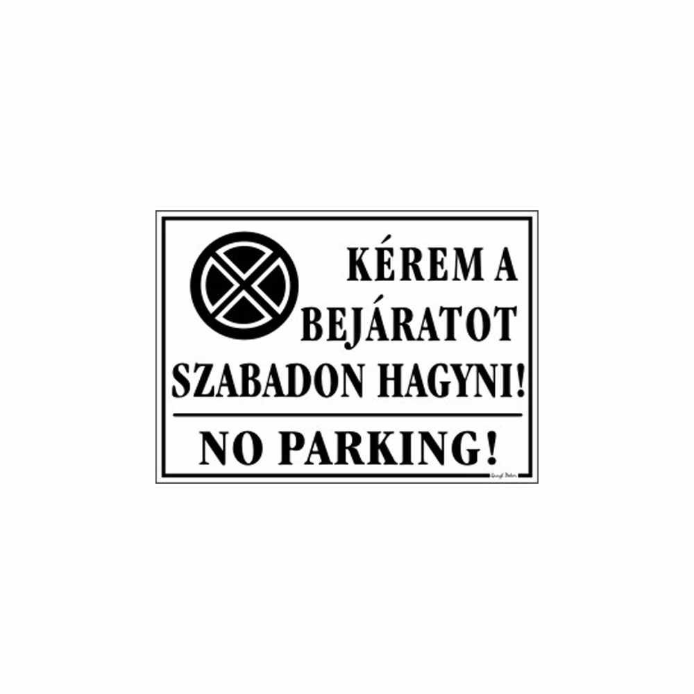 Piktogram Kérem a bejáratot szabadon hagyni fehér
