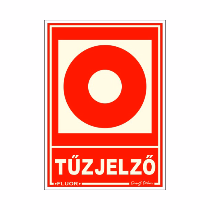 Piktogram Kézi tűzjelző (FLUOR.)