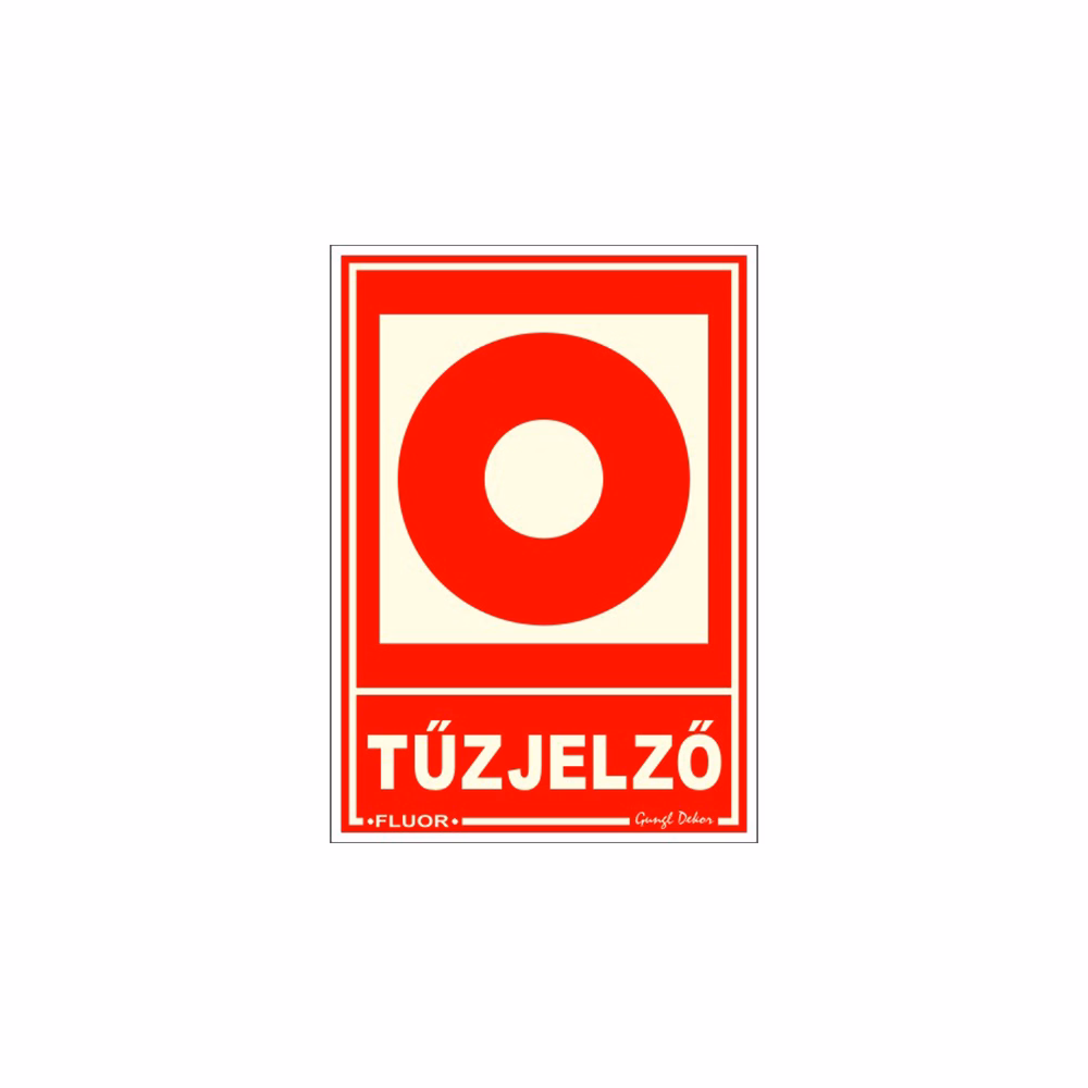 Piktogram Kézi tűzjelző (FLUOR.)