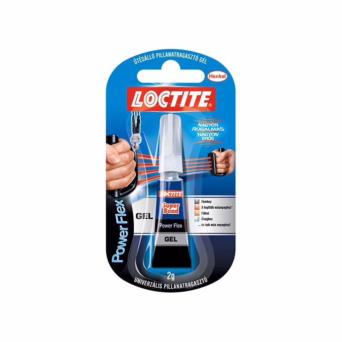 Pillanatragasztó gél HENKEL Loctite Super Bond Power Flex 2 g Pillanatragasztó gél HENKEL Loctite Super Bond Power Flex 2 g