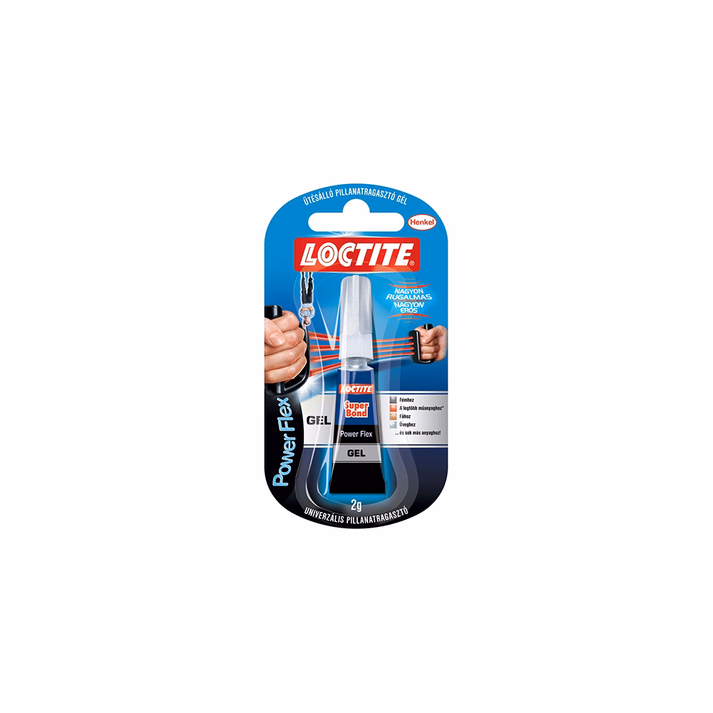 Pillanatragasztó gél HENKEL Loctite Super Bond Power Flex 2 g Pillanatragasztó gél HENKEL Loctite Super Bond Power Flex 2 g