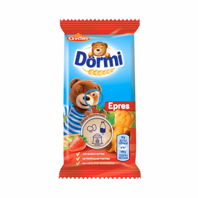 Piskóta GYŐRI ÉDES Dörmi epres 30 g