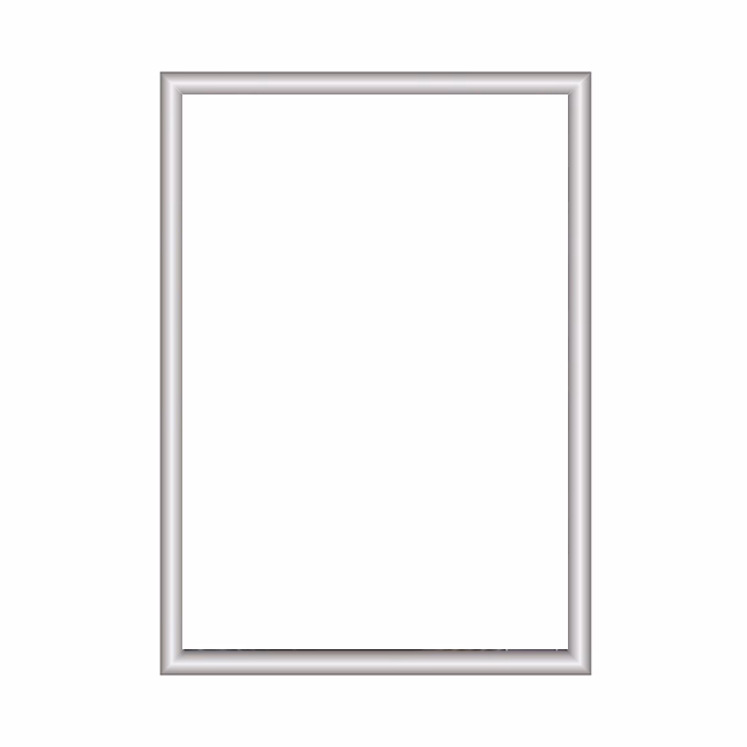 Plakátkeret A/2 szögletes