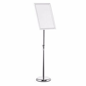 Plakátkeret DURABLE padló állvánnyal A/3 alumínium ezüst