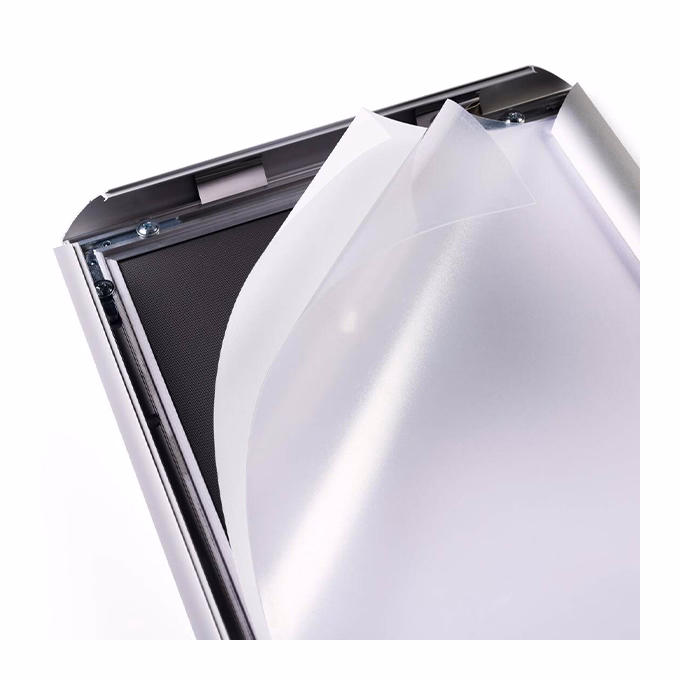 Plakátkeret DURABLE padló állvánnyal A/3 alumínium ezüst