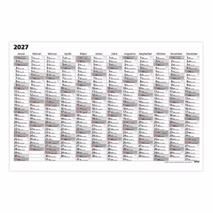 Plakátnaptár TOPTIMER T103 éves A/3 420x297mm egyoldalas 2027