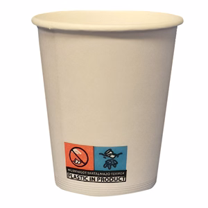 Pohár eldobható papír 1,8 dl fehér 70mm automatás 60 darabos