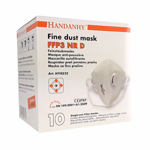 Porálarc szelepes FFP3 NR D HY8232 fehér 1 darabos Porálarc szelepes FFP3 NR D HY8232 fehér 1 darabos