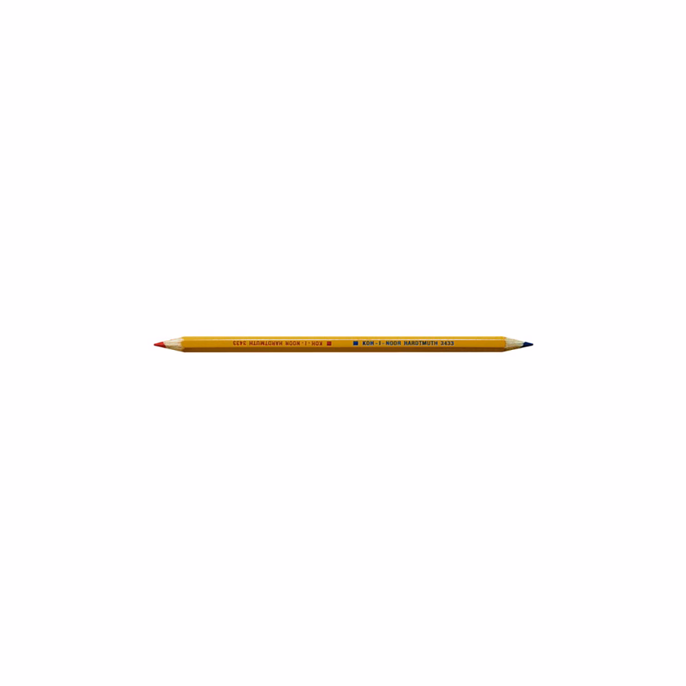 Postairón KOH-I-NOOR 3433 hatszögletű vékony piros-kék
