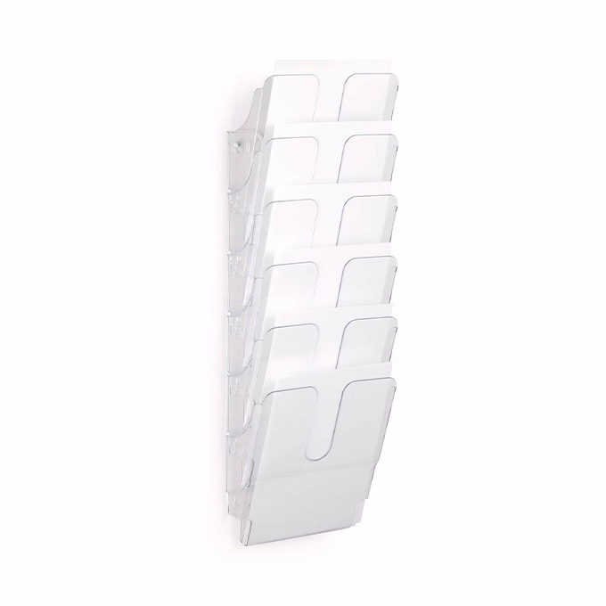 Prospektustartó DURABLE Flexiplus A/4 álló fali 6 részes átlátszó