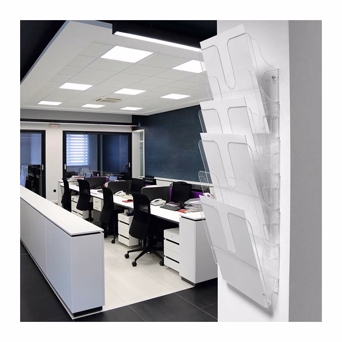 Prospektustartó DURABLE Flexiplus A/4 álló fali 6 részes átlátszó