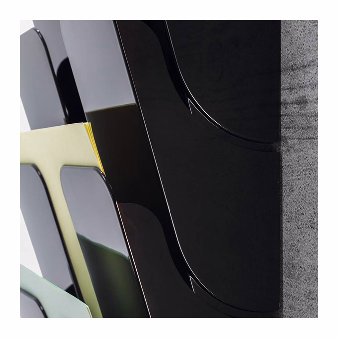 Prospektustartó DURABLE Flexiplus A/4 álló fali 6 részes fekete