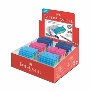 Radír FABER-CASTELL Bicolor pvc mentes trendi színek Radír FABER-CASTELL Bicolor pvc mentes trendi színek