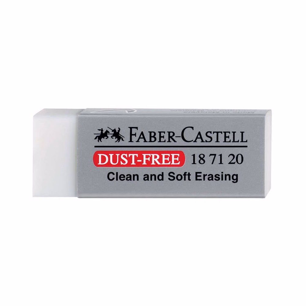 Radír FABER-CASTELL papírtokos forgács mentes 62x22x13mm fehér