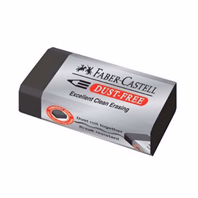 Radír FABER-CASTELL papírtokos forgácsmentes fekete