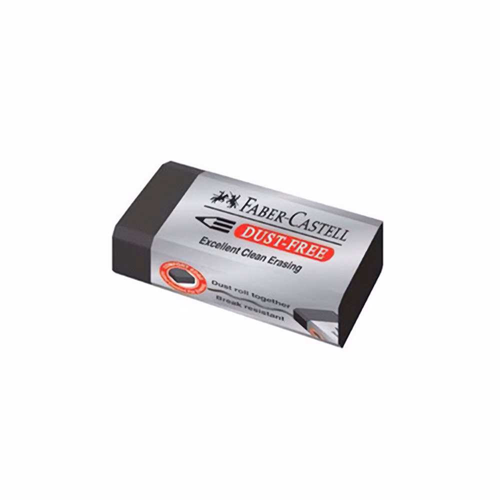 Radír FABER-CASTELL papírtokos forgácsmentes fekete