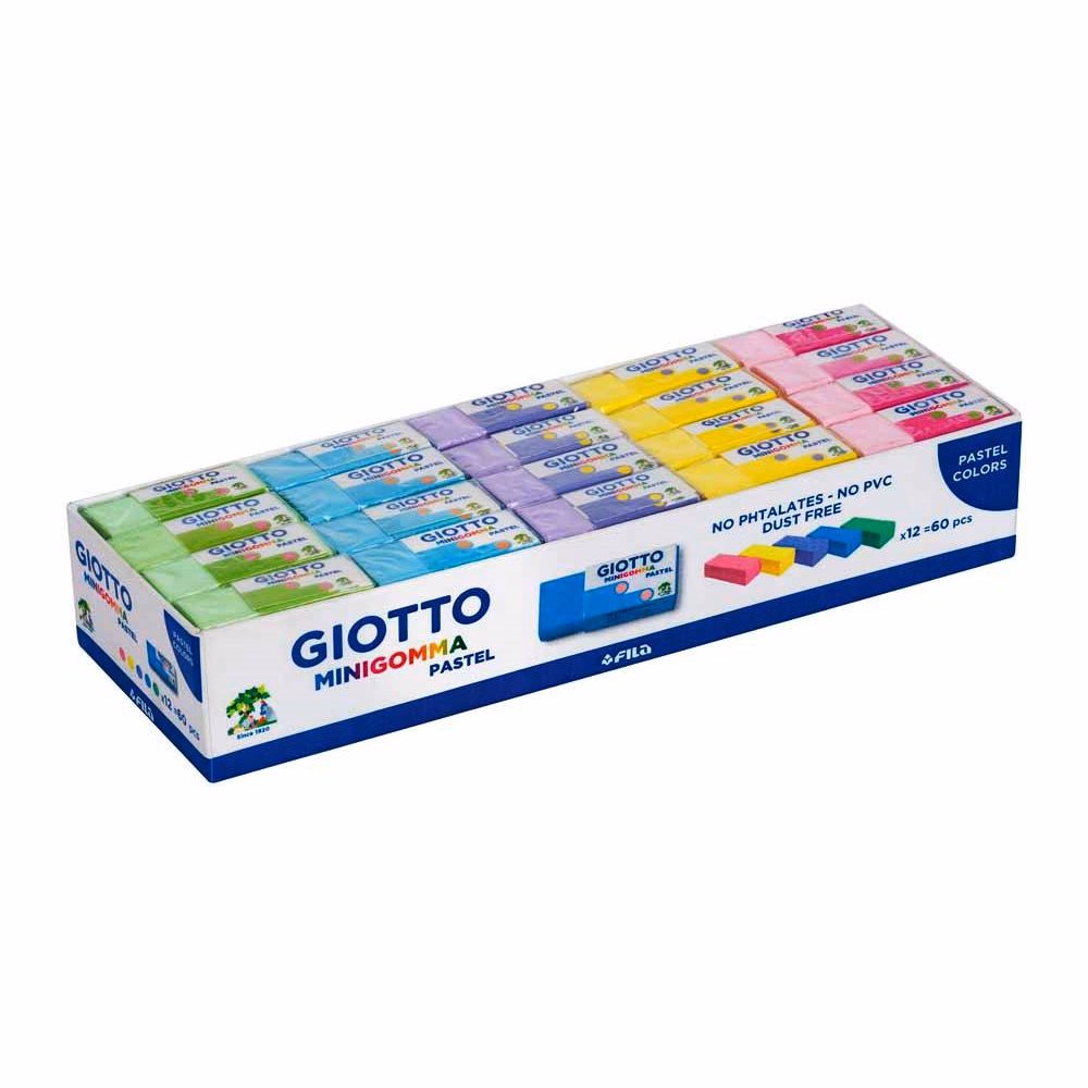 Radír GIOTTO mini gomma pasztell színek