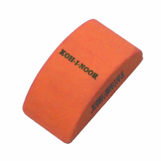 Radír KOH-I-NOOR íves nagy vegyes színek 47x28x15mm