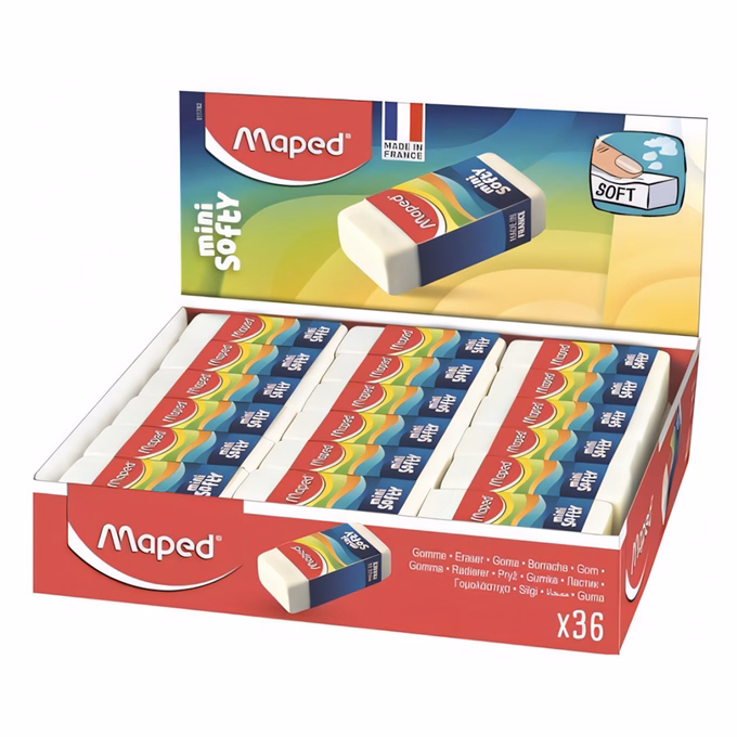 Radír MAPED Mini Softy  papírtokos 40x17x18mm