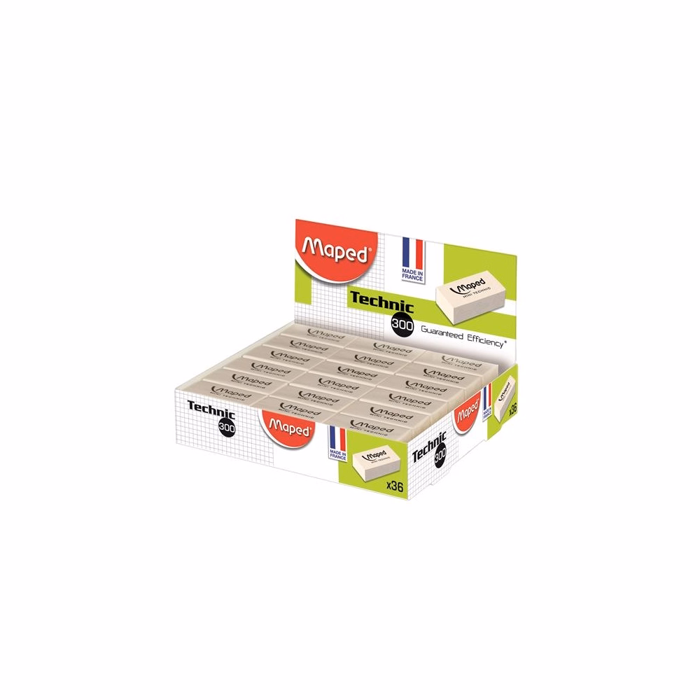 Radír MAPED Technic 300 papírtokos 39x18x12mm