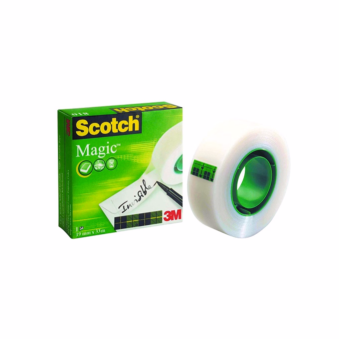 Ragasztószalag 3M Scotch Magic 810 írható 12mmx33m átlátszó