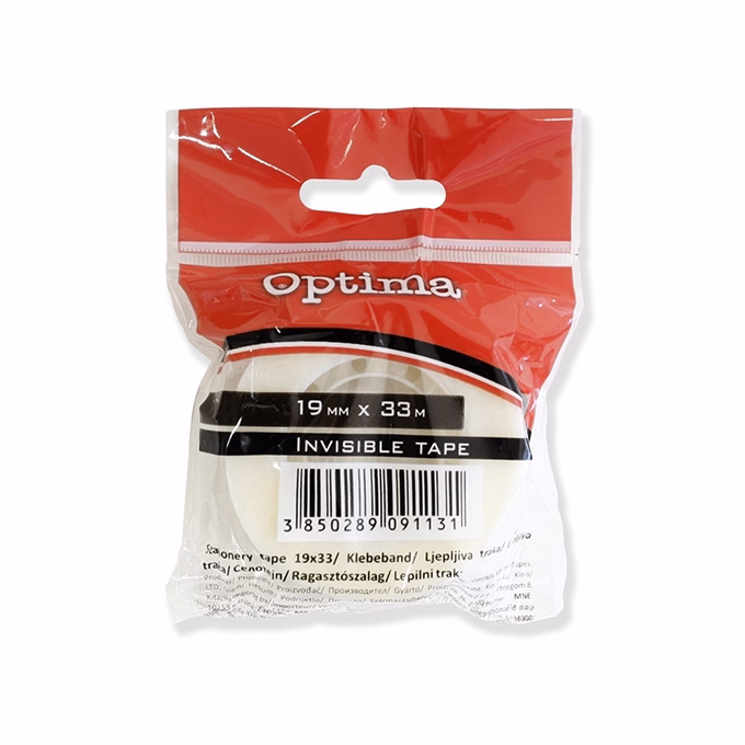 Ragasztószalag OPTIMA láthatatlan 19mmx33m átlátszó