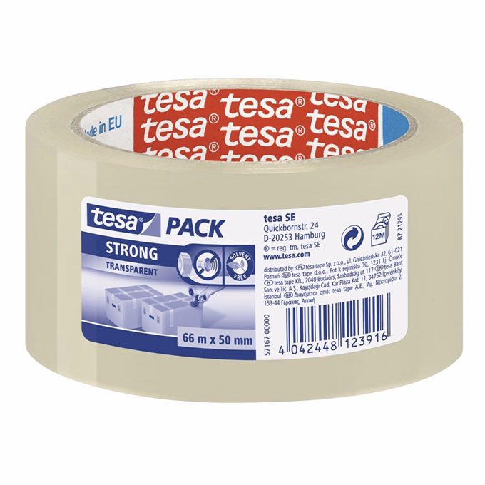 Ragasztószalag TESA Strong 57167 55mmx66m átlátszó