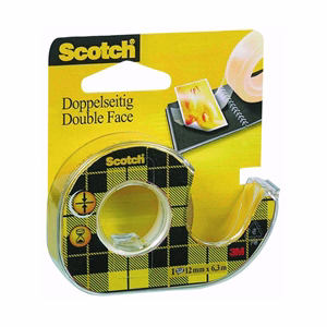Ragasztószalag kétoldalas 3M Scotch 136D 12mmx6,3m átlátszó