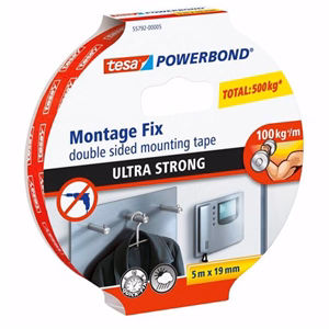 Ragasztószalag kétoldalas TESA 55792 powerbond 19mmx5m ultra erős