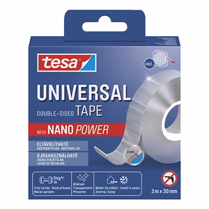 Ragasztószalag kétoldalas TESA 55810 30 mm x 3 m Nano Power