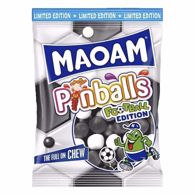 Rágógumi HARIBO Maoam Pinballs Football 140 g