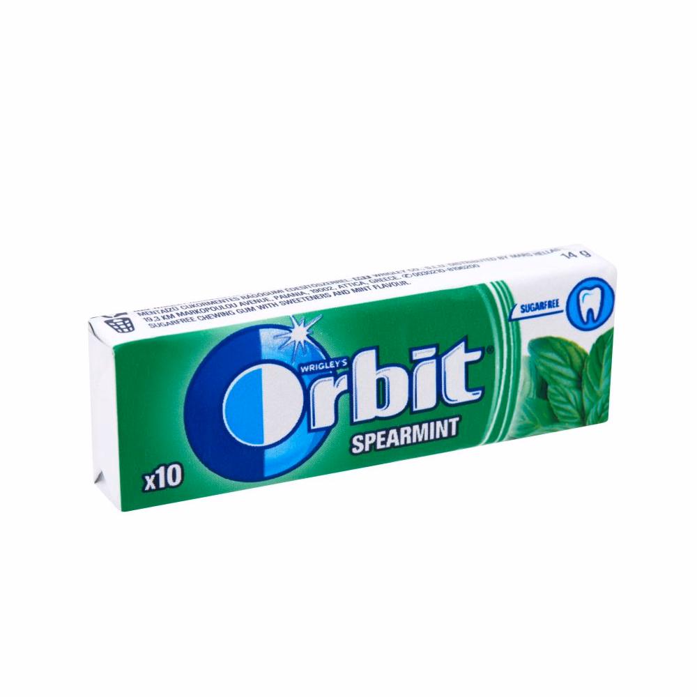 Rágógumi ORBIT Spearmint 14 g