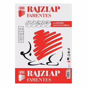 Rajzlap ICO Süni A/4 120 g famentes 20 lapos Rajzlap ICO Süni A/4 120 g famentes 20 lapos