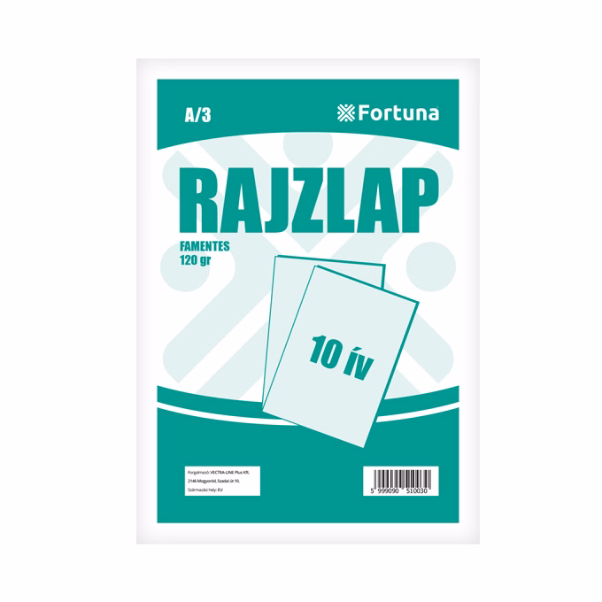 Rajzlap famentes FORTUNA A/3 120 g 10 lapos