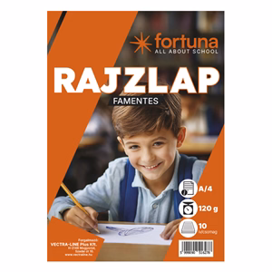 Rajzlap famentes FORTUNA A/4 120 g 10 lapos