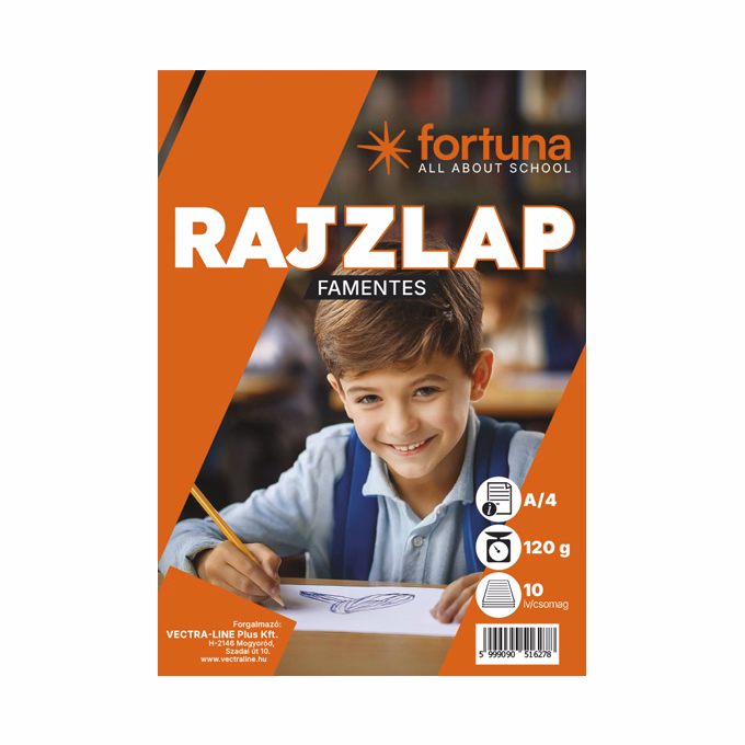 Rajzlap famentes FORTUNA A/4 120 g 10 lapos