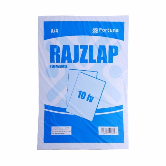 Rajzlap félfamentes FORTUNA A/4 10 lapos