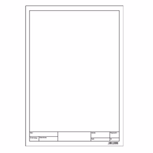 Rajzlap műszaki A/4 180 g keretezett 10 lapos