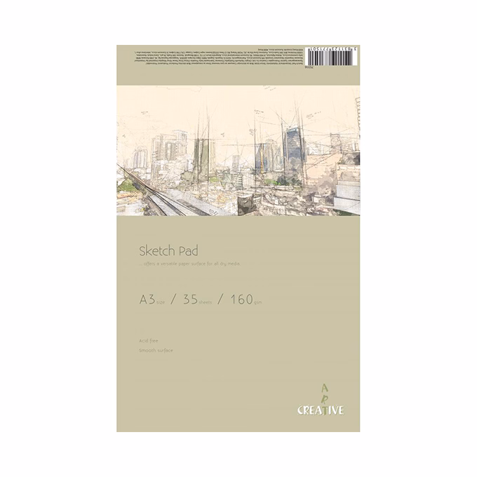 Rajztömb CREATIVE A/3 160 g 35 lapos