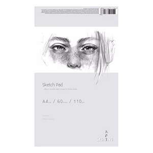 Rajztömb CREATIVE A/4 110 g 60 lapos