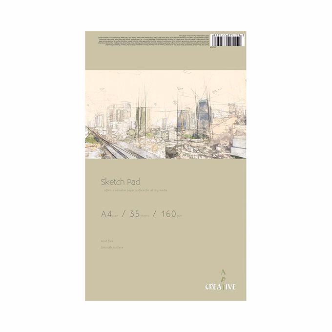 Rajztömb CREATIVE A/4 160 g 35 lapos