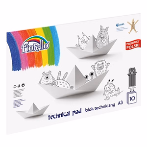 Rajztömb FIORELLO A/3 80 g 10 ív/tömb műszaki Rajztömb FIORELLO A/3 80 g 10 ív/tömb műszaki